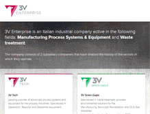 Tablet Screenshot of 3v-enterprise.com